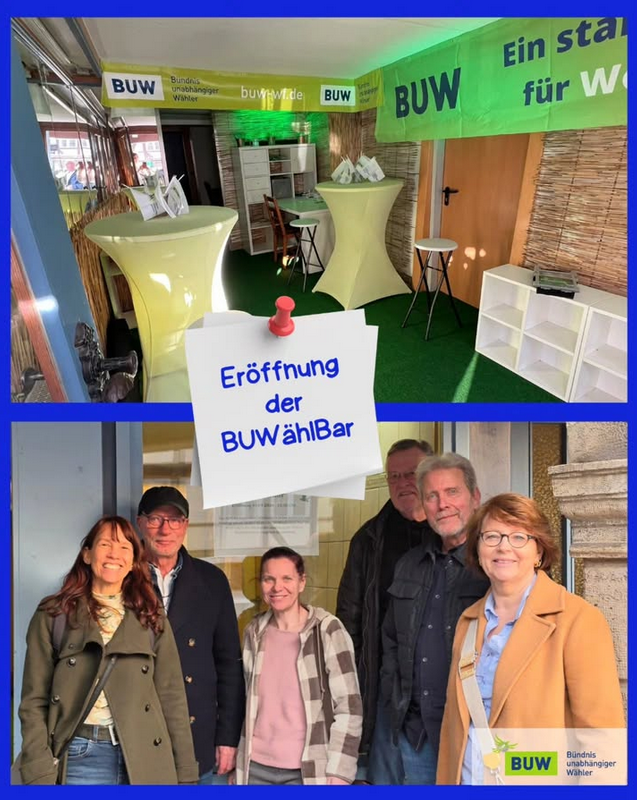 Startschuss für unsere BUWählBar
