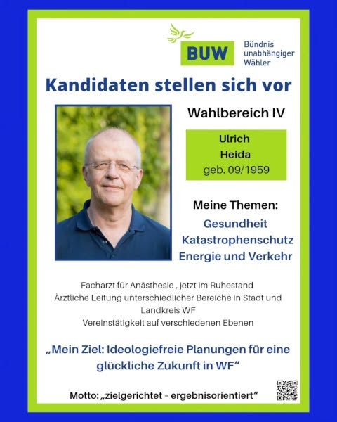 Kandidaten stellen sich vor: Ulrich Heida